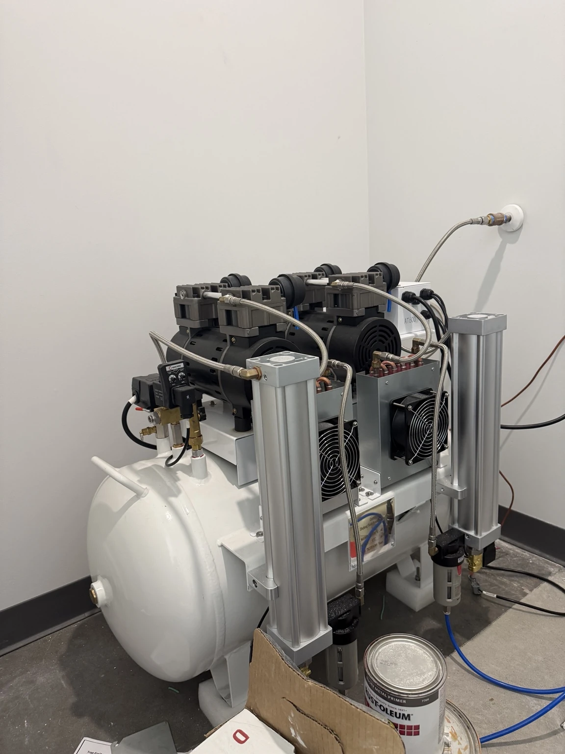 Dental air compressor